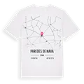 Paredes de Nava karta t-shirt