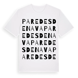 Paredes de Nava ordlek t-shirt – ekologisk bomull t-shirt från Pinshirt