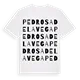 Pedrosa de la Vega ordlek t-shirt