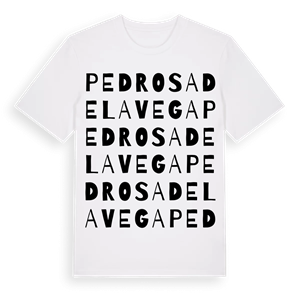 Pedrosa de la Vega ordlek t-shirt – ekologisk bomull t-shirt från Pinshirt