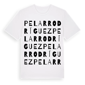 Pelarrodríguez ordlek t-shirt – ekologisk bomull t-shirt från Pinshirt