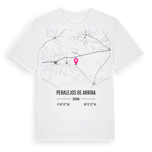 Peralejos de Arriba karta t-shirt – ekologisk bomull t-shirt från Pinshirt