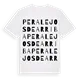 Peralejos de Arriba ordlek t-shirt
