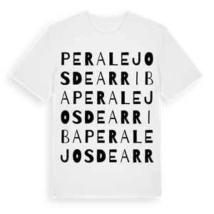 Peralejos de Arriba ordlek t-shirt – ekologisk bomull t-shirt från Pinshirt