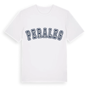 Perales college t-shirt – ekologisk bomull t-shirt från Pinshirt