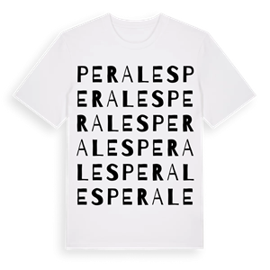 Perales ordlek t-shirt – ekologisk bomull t-shirt från Pinshirt
