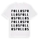 Pollos ordlek t-shirt