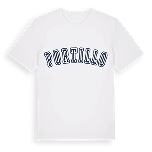 Portillo college t-shirt – ekologisk bomull t-shirt från Pinshirt