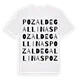 Pozal de Gallinas ordlek t-shirt