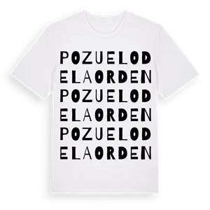 Pozuelo de la Orden ordlek t-shirt – ekologisk bomull t-shirt från Pinshirt