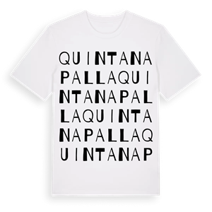Quintanapalla ordlek t-shirt – ekologisk bomull t-shirt från Pinshirt
