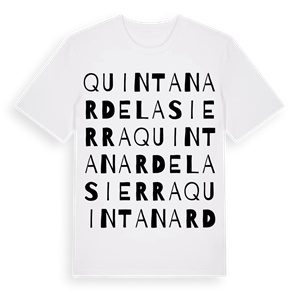 Quintanar de la Sierra ordlek t-shirt – ekologisk bomull t-shirt från Pinshirt