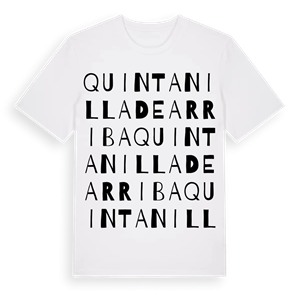 Quintanilla de Arriba ordlek t-shirt – ekologisk bomull t-shirt från Pinshirt