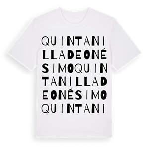 Quintanilla de Onésimo ordlek t-shirt – ekologisk bomull t-shirt från Pinshirt