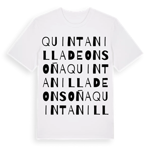Quintanilla de Onsoña ordlek t-shirt – ekologisk bomull t-shirt från Pinshirt