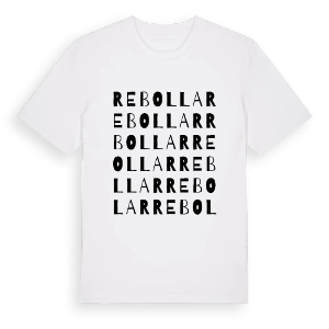 Rebollar ordlek t-shirt – ekologisk bomull t-shirt från Pinshirt