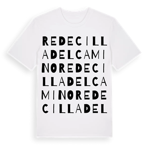 Redecilla del Camino ordlek t-shirt – ekologisk bomull t-shirt från Pinshirt