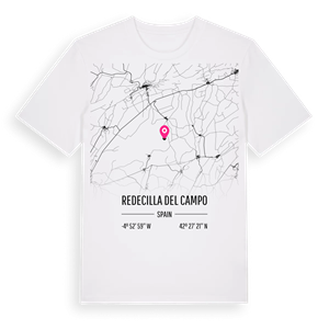 Redecilla del Campo karta t-shirt – ekologisk bomull t-shirt från Pinshirt