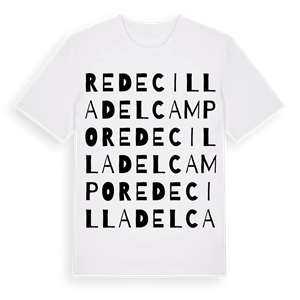 Redecilla del Campo ordlek t-shirt – ekologisk bomull t-shirt från Pinshirt
