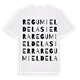 Regumiel de la Sierra ordlek t-shirt