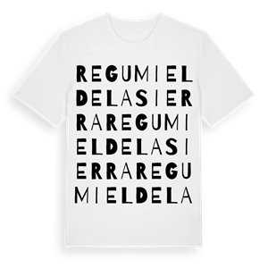 Regumiel de la Sierra ordlek t-shirt – ekologisk bomull t-shirt från Pinshirt