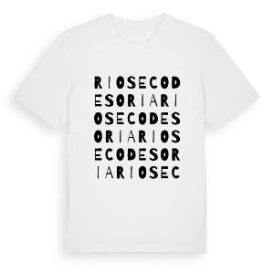 Rioseco de Soria ordlek t-shirt – ekologisk bomull t-shirt från Pinshirt