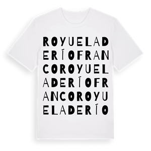 Royuela de Río Franco ordlek t-shirt – ekologisk bomull t-shirt från Pinshirt