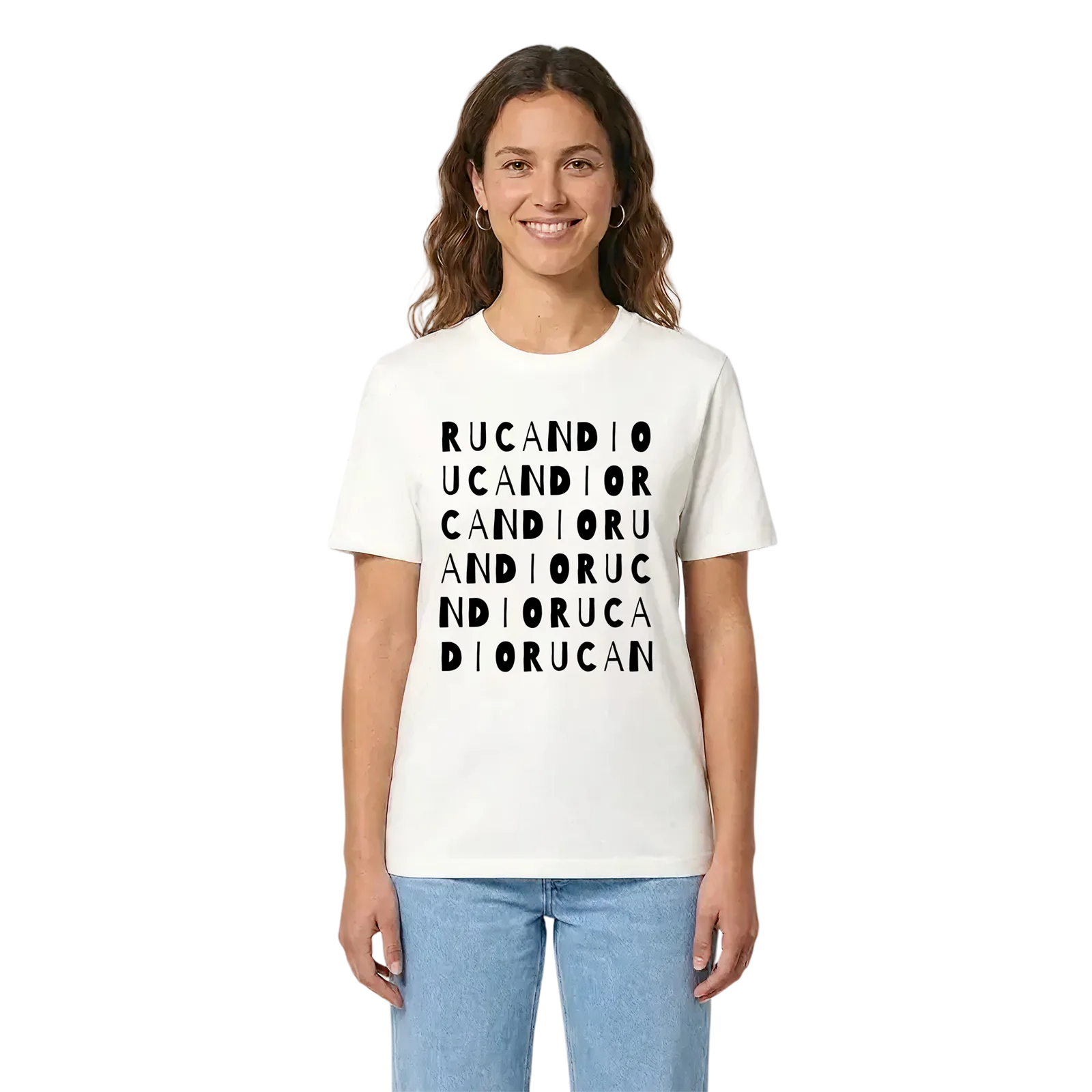 Rucandio ordlek t-shirt – White, i miljö