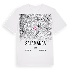 Salamanca karta t-shirt – ekologisk bomull t-shirt från Pinshirt