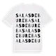 Salas de Bureba ordlek t-shirt