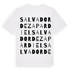 Salvador de Zapardiel ordlek t-shirt – ekologisk bomull t-shirt från Pinshirt