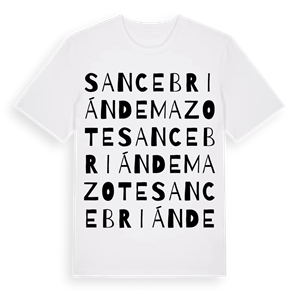San Cebrián de Mazote ordlek t-shirt – ekologisk bomull t-shirt från Pinshirt