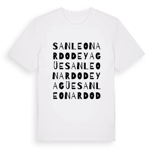 San Leonardo de Yagüe ordlek t-shirt – ekologisk bomull t-shirt från Pinshirt