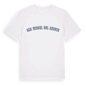 San Miguel del Arroyo college t-shirt – ekologisk bomull t-shirt från Pinshirt