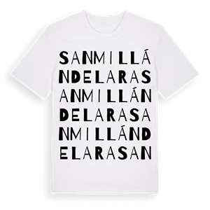 San Millán de Lara ordlek t-shirt – ekologisk bomull t-shirt från Pinshirt