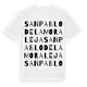 San Pablo de la Moraleja ordlek t-shirt