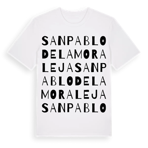 San Pablo de la Moraleja ordlek t-shirt – ekologisk bomull t-shirt från Pinshirt