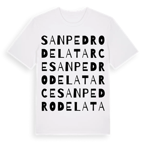 San Pedro de Latarce ordlek t-shirt – ekologisk bomull t-shirt från Pinshirt