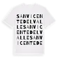 San Vicente del Valle ordlek t-shirt