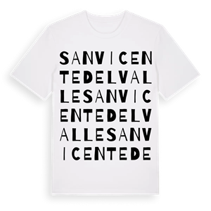 San Vicente del Valle ordlek t-shirt – ekologisk bomull t-shirt från Pinshirt