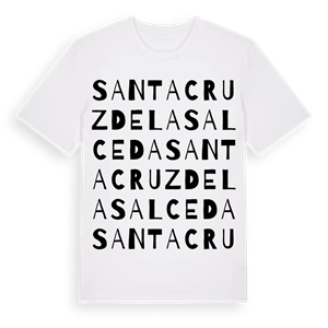 Santa Cruz de la Salceda ordlek t-shirt – ekologisk bomull t-shirt från Pinshirt