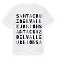 Santa Cruz del Valle Urbión ordlek t-shirt