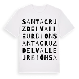 Santa Cruz del Valle Urbión ordlek t-shirt – ekologisk bomull t-shirt från Pinshirt