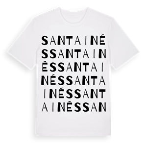 Santa Inés ordlek t-shirt – ekologisk bomull t-shirt från Pinshirt