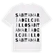 Santa María del Cubillo ordlek t-shirt