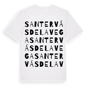 Santervás de la Vega ordlek t-shirt – ekologisk bomull t-shirt från Pinshirt
