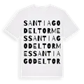 Santiago del Tormes ordlek t-shirt
