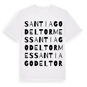 Santiago del Tormes ordlek t-shirt – ekologisk bomull t-shirt från Pinshirt