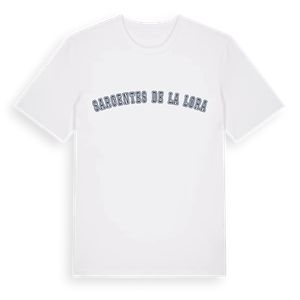 Sargentes de la Lora college t-shirt – ekologisk bomull t-shirt från Pinshirt