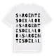 Sargentes de la Lora ordlek t-shirt